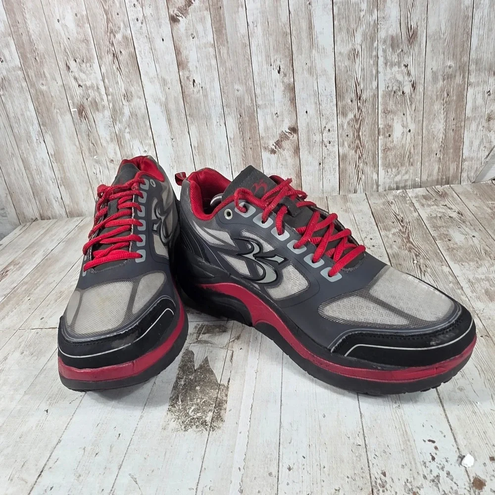 Gravity Defyer G-Defy Ion Mens Grey Black Red‎ Walking Shoes TB9022MRG-W Size 12
